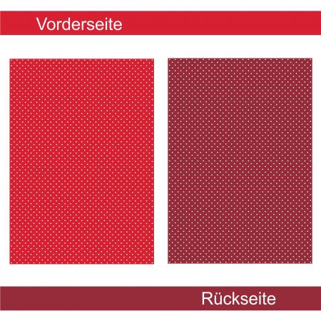 Getupft rot - Designpapier